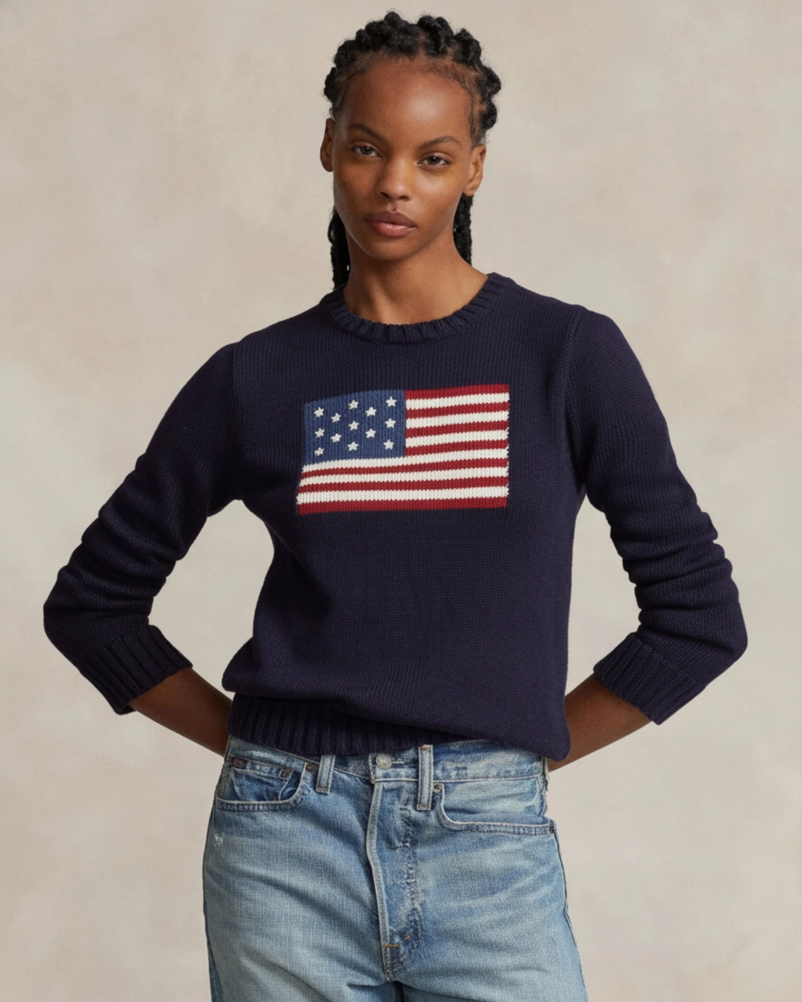 Klassische Flaggenpullover