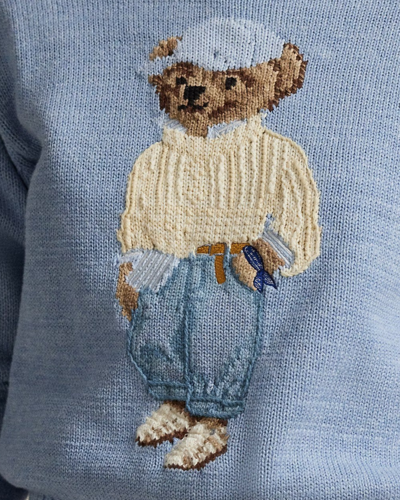 Rundhals-Pullover aus Baumwolle