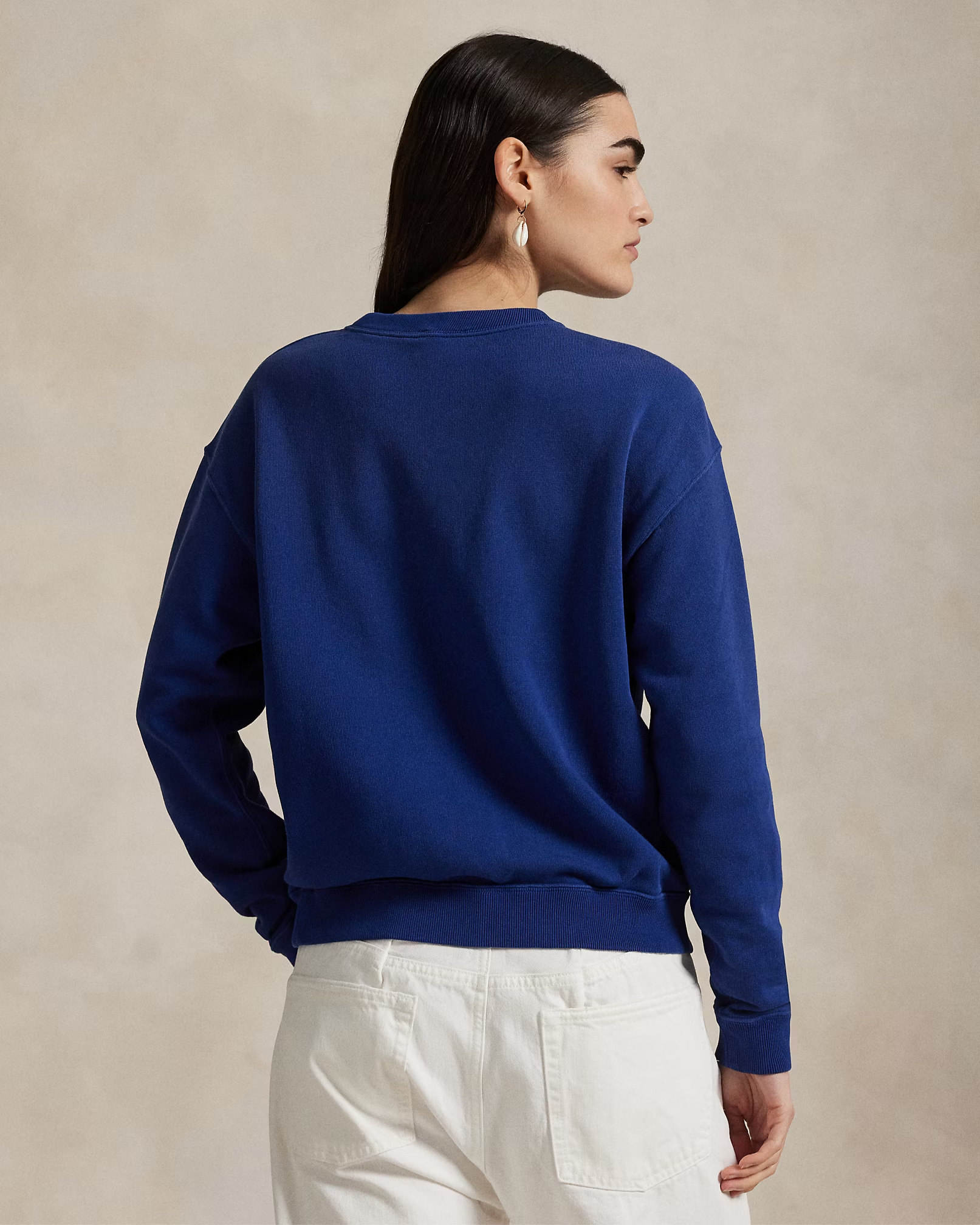 Rundhals-Sweatshirt aus Fleece